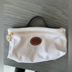 Longchamp tan pouch